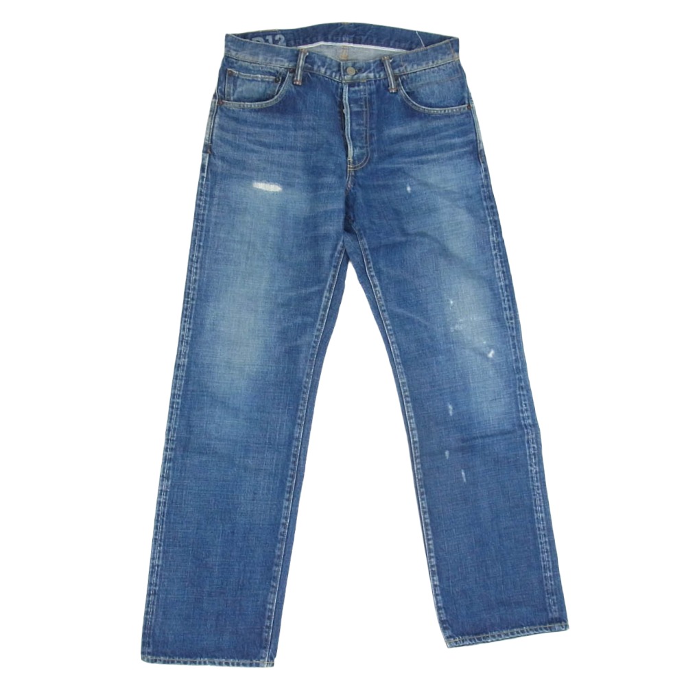 VISVIM ビズビム 19SS 0119105005024 SOCIAL SCULPTURE 13 DAMAGED-12 ソーシャルスカルプチャー デニム パンツ インディゴブルー系 32 メンズ【古着】【中古】