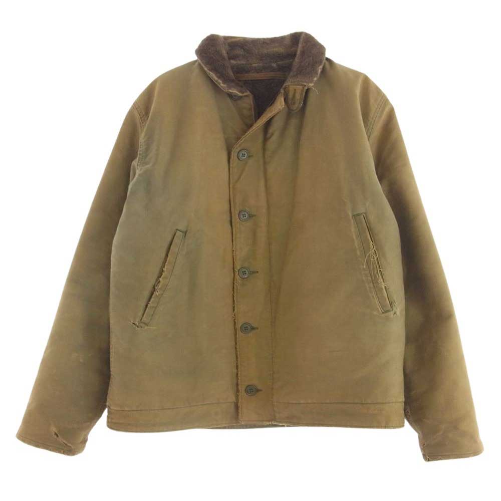 楽天市場】40s US NAVY N-4 Deck Jacket オリーブ 36相当 米軍