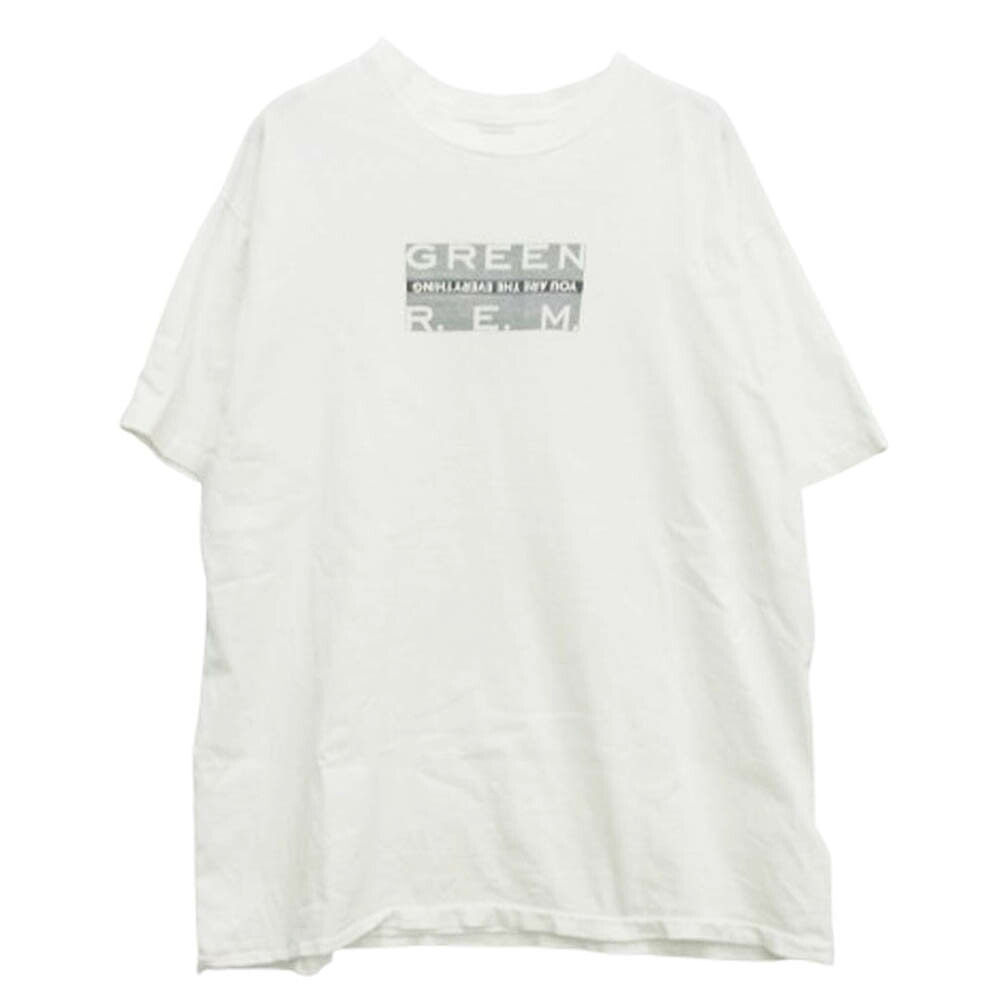 ヴィンテージ VINTAGE 90s USA製 R.E.M GREEN ダンス楽隊 プルオーバー hanes 白いこと系 XL  メンズ【古着】【中古】