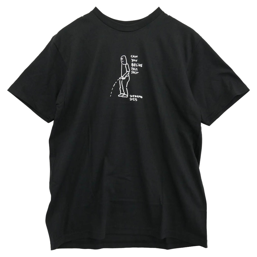 Supreme シュプリーム 25SS Gonz Tee ゴンズ 刷り上げる 半袖 プルオーバー 黒いこと系 L 【御前上等美品】 メンズ【古着】【中古】
