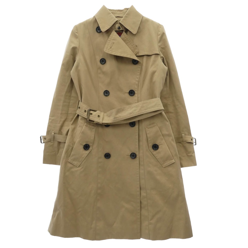 ブルーレーベルクレストブリッジ BLUE LABEL CRESTBRIDGE チェックライナー付き トレンチ コート ライトブラウン系 36 レディース【古着】【中古】
