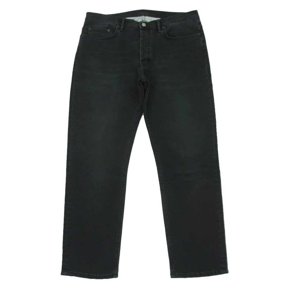 ACNE STUDIOS アクネストゥディオズ B00172 River リバー デニム パンツ イタリア製 ダークグレー系 EU33/32  メンズ【古着】【中古】