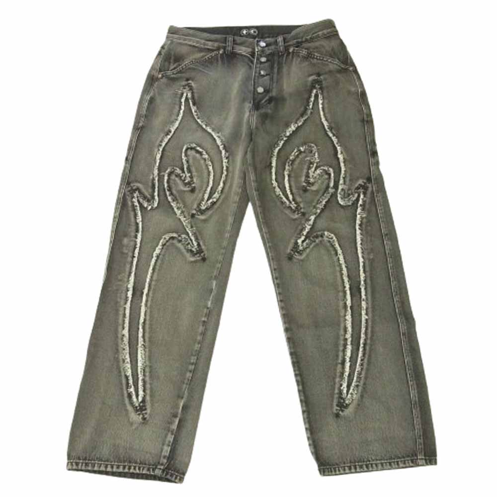 Thug Club サグクラブ ロゴ入り デニムパンツ Thug Club Logo Denim Pants☆サグ クラブ ロゴ デニム パンツ