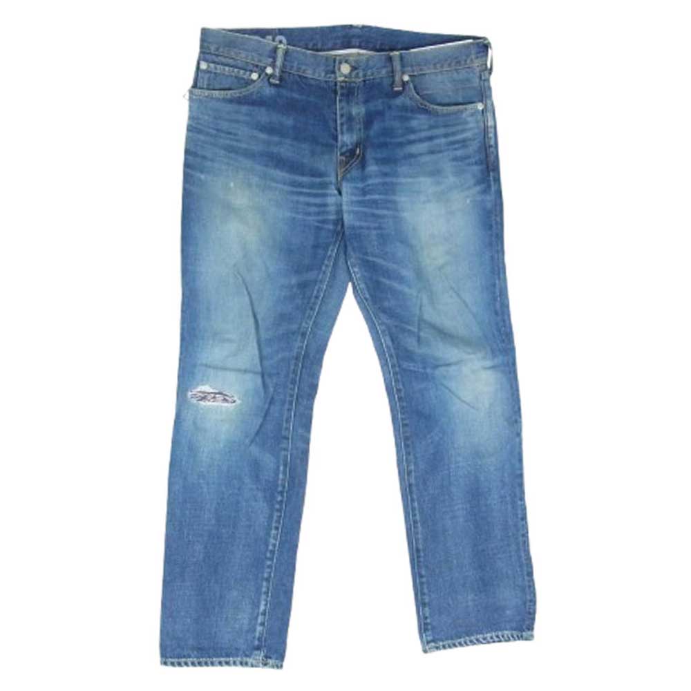VISVIM ビズビム 17SS 117305005004 SOCIAL SCLPTR 04 DMGD-10 DENIM ソーシャル スカルプチャー ダメージ加工 デニム パンツ メンズ【古着】【中古】｜ブランド古着 ライフ店