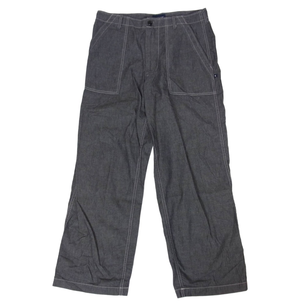 DESCENDANT ディセンダント 25SS 251WVDS-PTM03 BAKER CHAMBRAY TROUSERS ベイ鉄道車両 シャンブレー トラウザー ズボン下 黒いこと系 2  メンズ【古着】【中古】