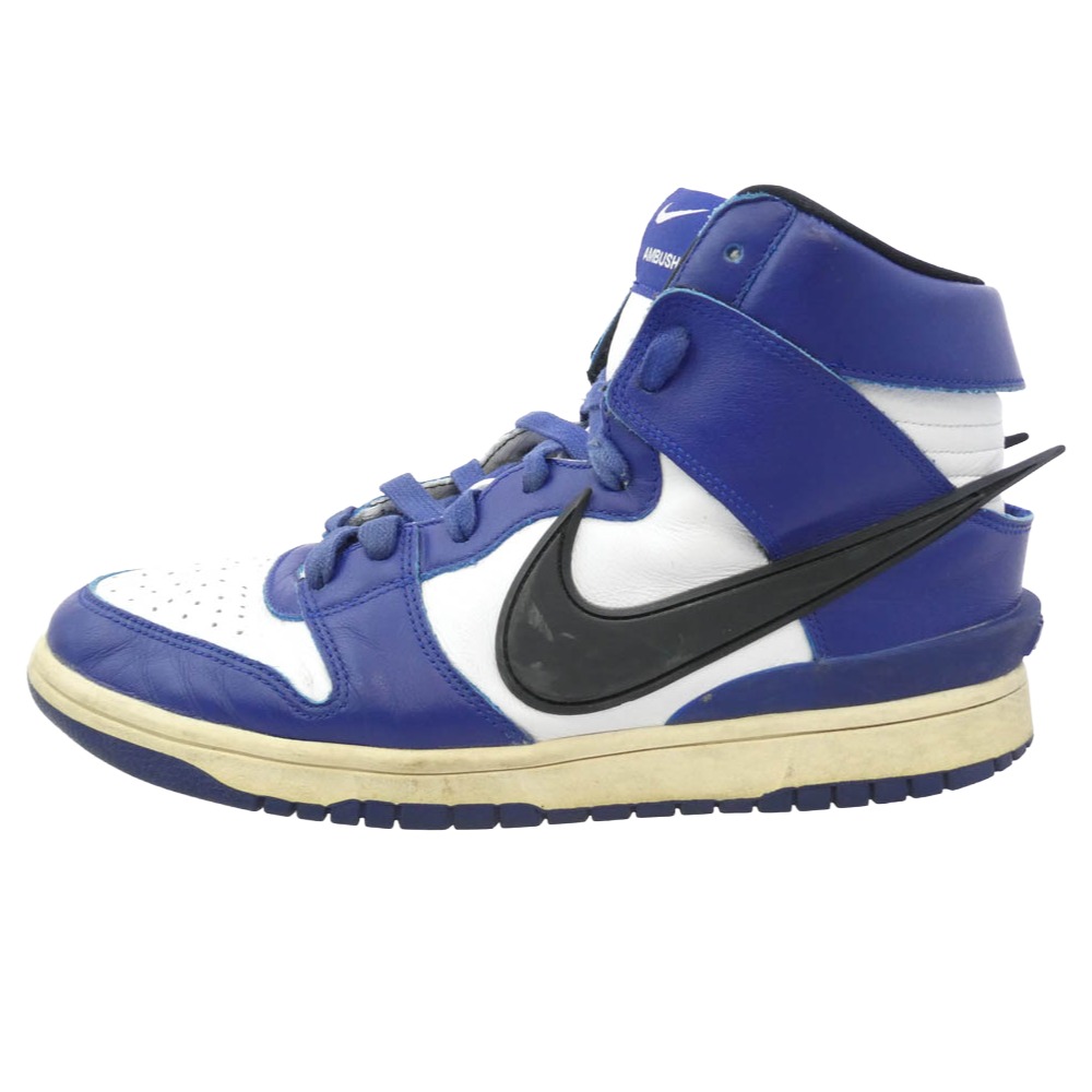 NIKE ナイキ 21SS CU7544-400 × Ambush Nike Dunk High Deep Royal ナイキ ダンク ご機嫌 ディープロイヤル ご機嫌撥ねのける 青碧系 白いこと系 29珊  メンズ【中古】