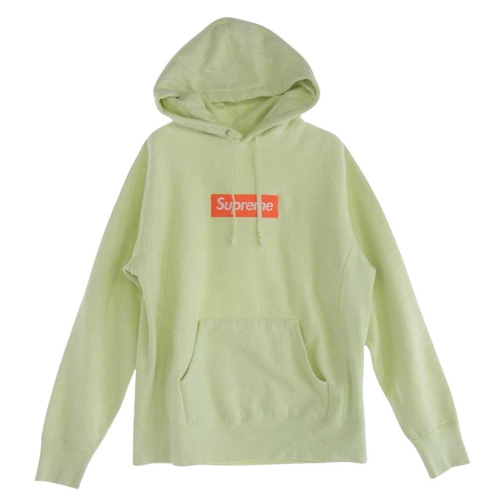 Supreme シュプリーム 17AW box logo hooded Sweatshirt ライム S メンズ【古着】【中古】