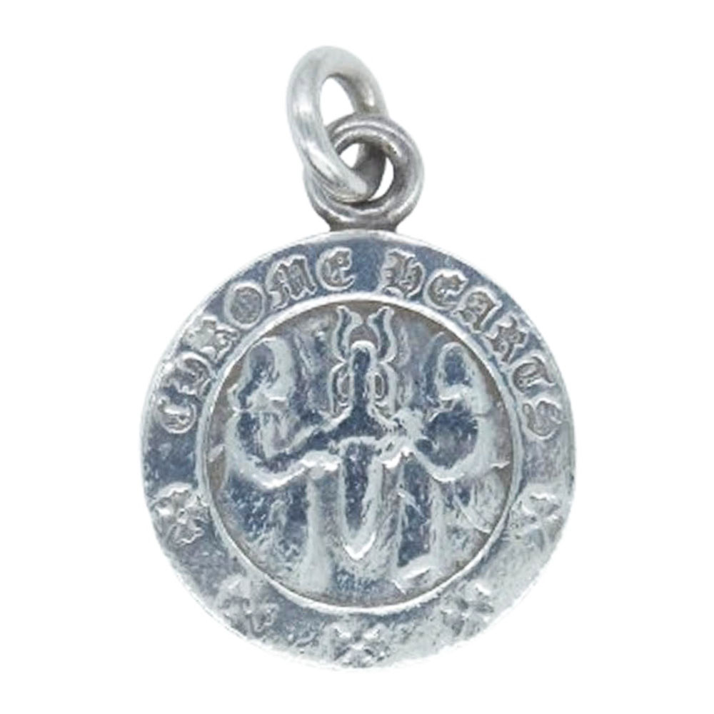 CHROME HEARTS クロムハーツ（原型無） CHRM ANGL MDL V2 天使シュロの葉 引きつける シャンデリヤとっ始め しろがね色系  メンズ【中古】