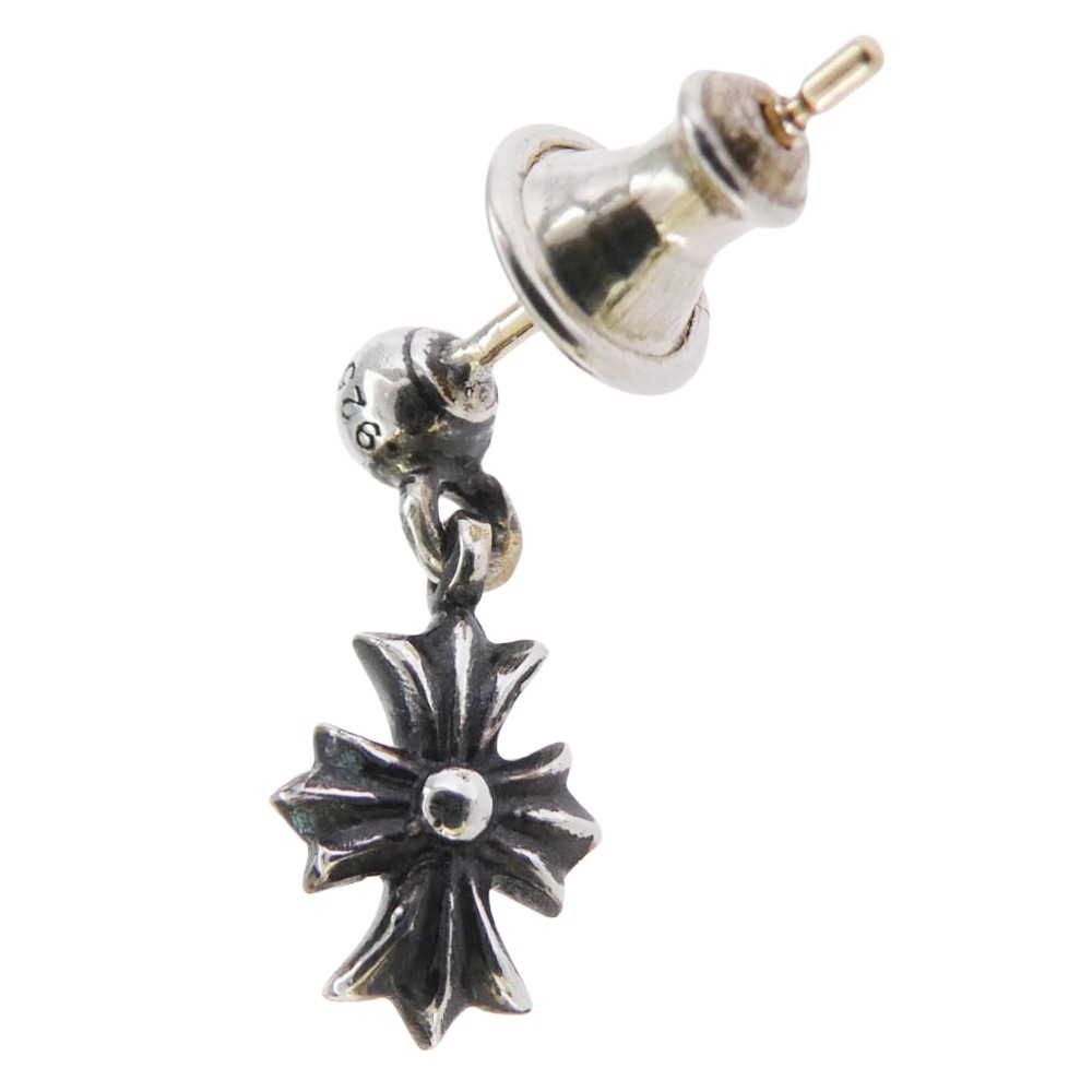 CHROME HEARTS クロムハーツ（藍本無） TNY E CH PLS タイニーE CH足し加える 落っこちるピアス しろがね色系  メンズ【中古】