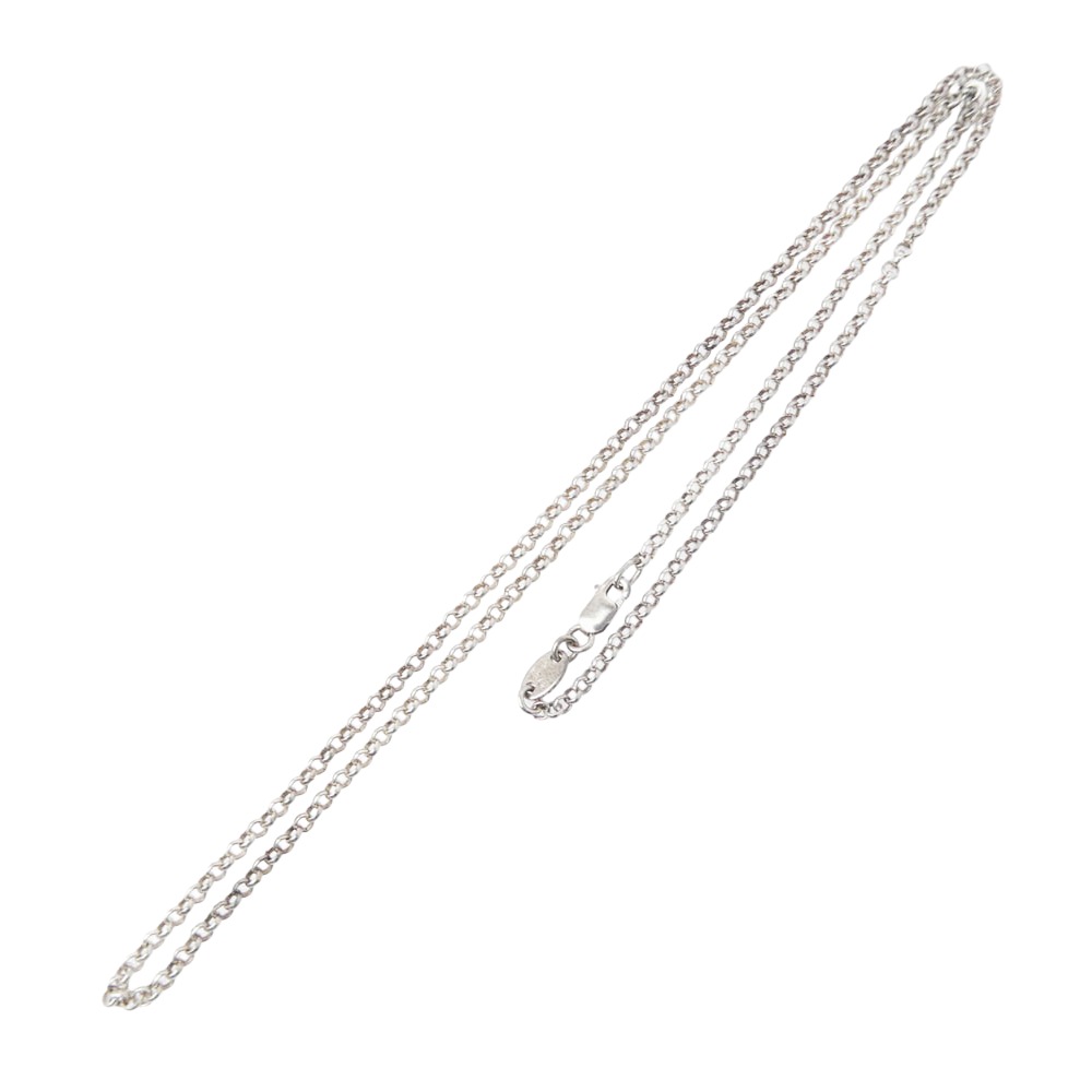 CHROME HEARTS クロムハーツ（藍本無） NECKCHAIN 20inch ロールチェーン 20in 首飾り しろがね色系  メンズ【中古】