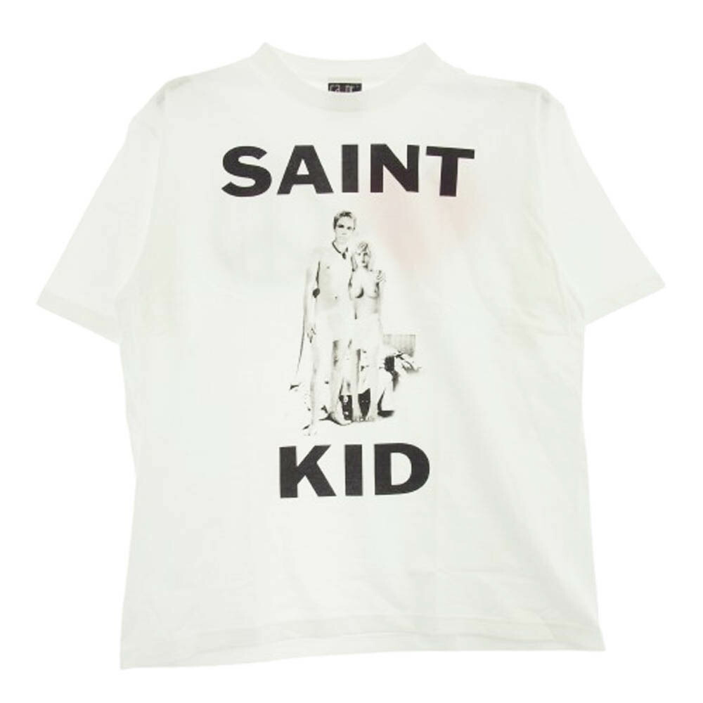 SAINT MICHAEL◆Tシャツ/L/コットン/WHT/SM-A23-0000-C18 SAINT MICHAEL セントマイケル SM-A22-0000-003 SS TEE OH SHIT