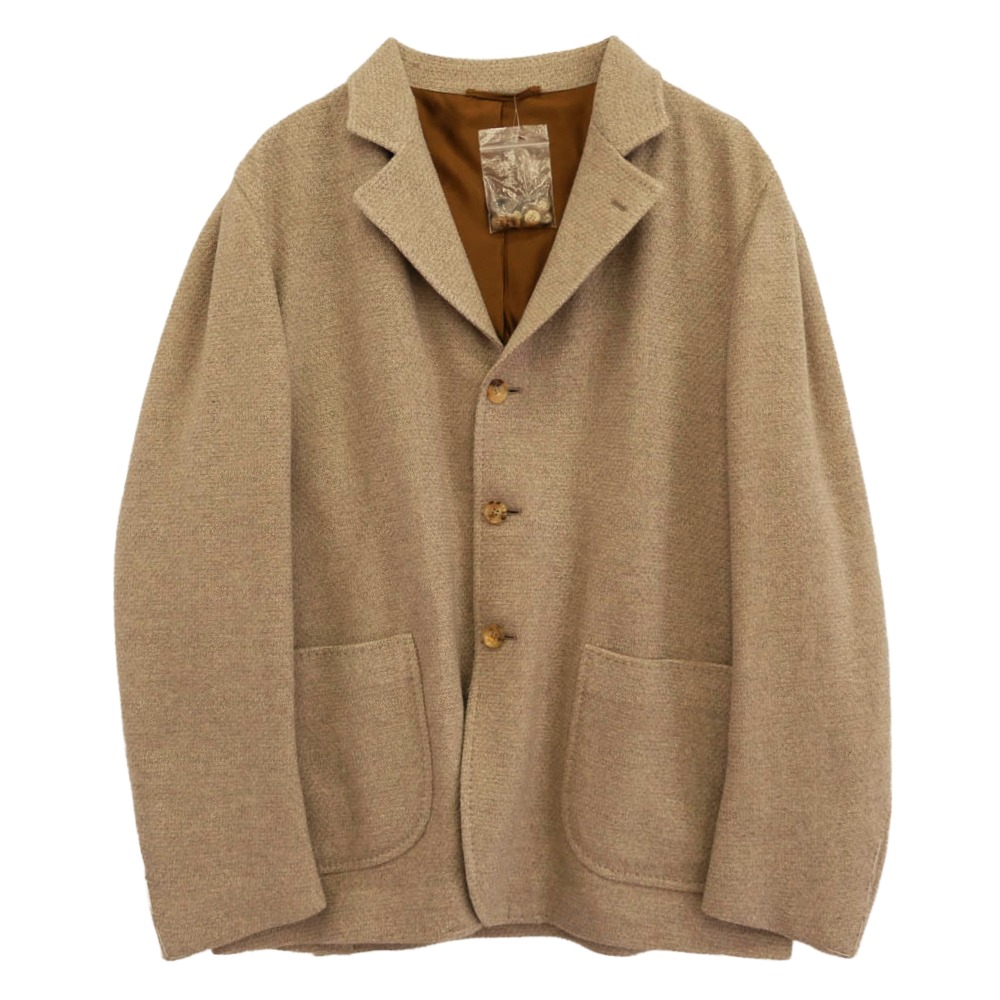 スティレラティーノ STILE LATINO イタリア製 カシミヤ ウール 3B テーラードジャケット ベージュ系 【極上美品】 メンズ【古着】【中古】