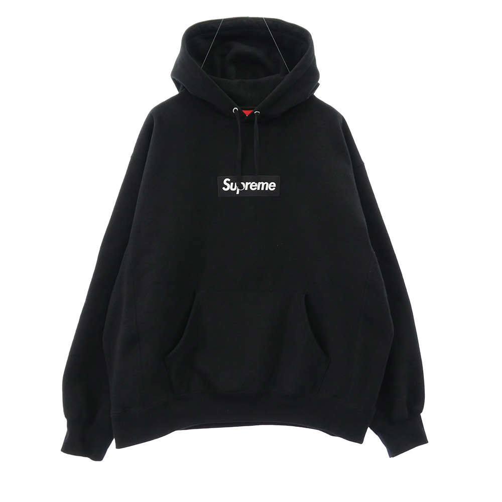 Supreme シュプリーム 23AW Box Logo Hooded Sweatshirt ボックス席ロゴタイプ プルオーバースウェットパーカー フーディー 黒いこと系 L  メンズ【古着】【中古】