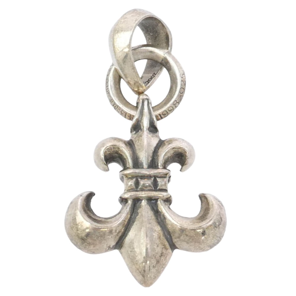 CHROME HEARTS クロムハーツ（藍本無） BS FLUER W BALE BS太陽フレア Wベイル シャンデリヤいの一番 しろがね色系  メンズ【中古】