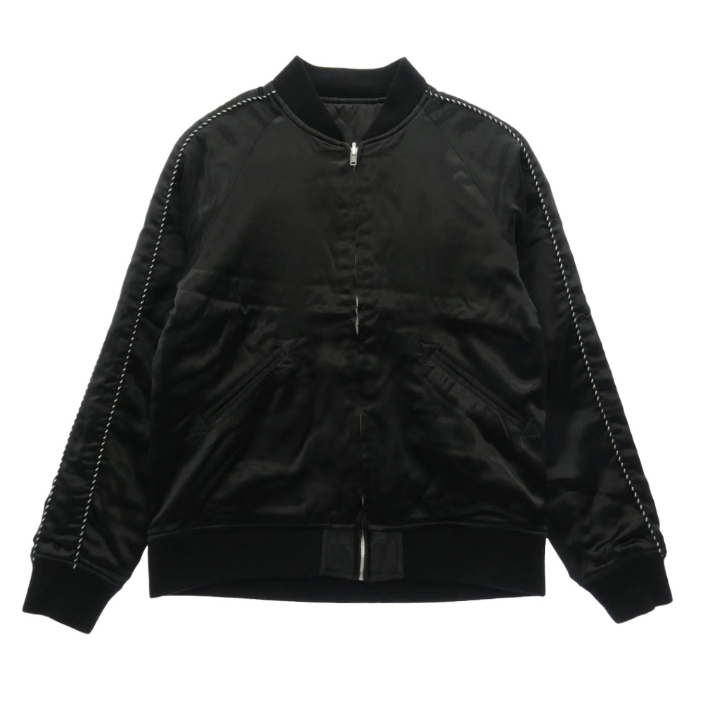 WACKO MARIA ワコマリア x WOLF\u0027S HEAD ウルフズヘッド リヴァーシブル スカジャン 上衣 上衣 黒いこと系 M メンズ【古着】【中古】