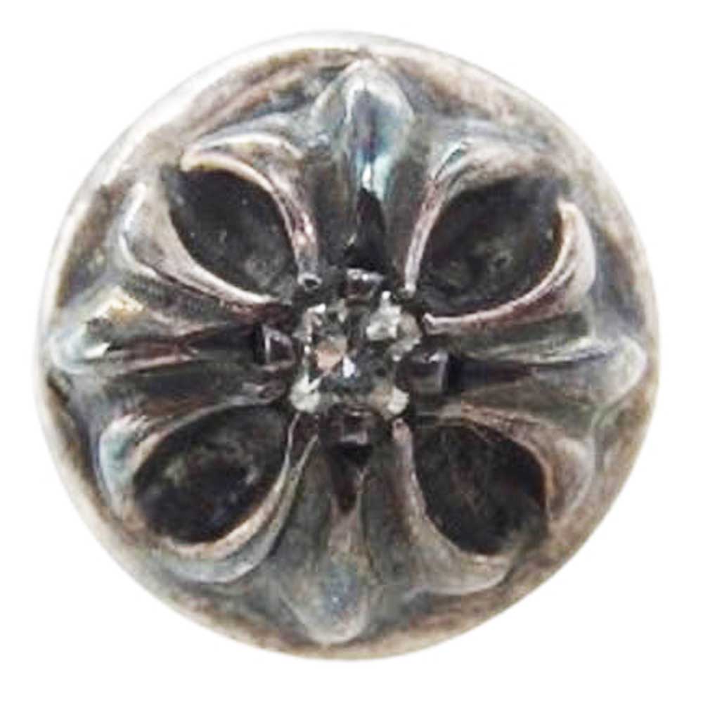 CHROME HEARTS クロムハーツ（原型無） STUD CRSBLL 1/DIA 1金剛石 クロスボール スタッド ピアス  メンズ【中古】