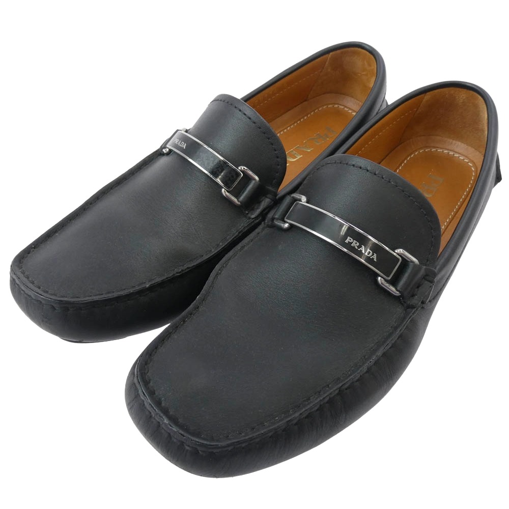 新品未使用⭐️PRADA プラダ　ドライビングシューズ　ローファー　ネイビー プラダ PRADA ローファー スリッポン ドライビングシューズネイビー