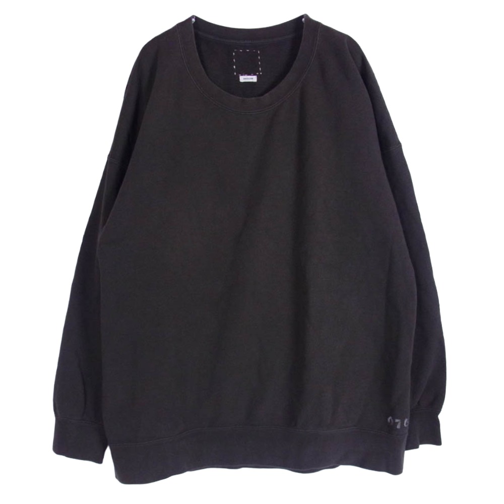 VISVIM ビズビム 18SS 0118105010039 JUMBO SWEAT CREW L/S ジャンボ 長袖 クルーネック スウェット ブラウン ダークブラウン系 3 メンズ【古着】【中古】