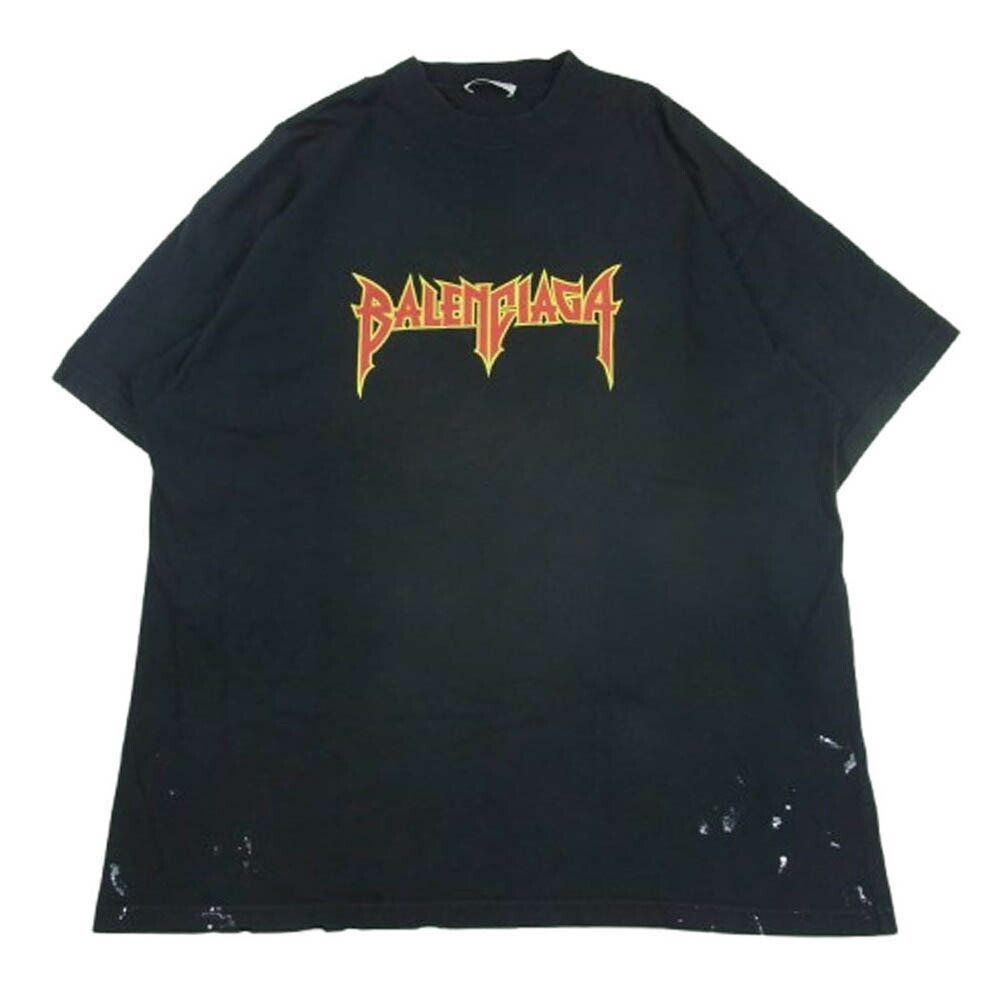 BALENCIAGA ロゴ ブラック Tシャツ サイズ S Balenciaga ロゴ Tシャツ | ブラック | FARFETCH JP