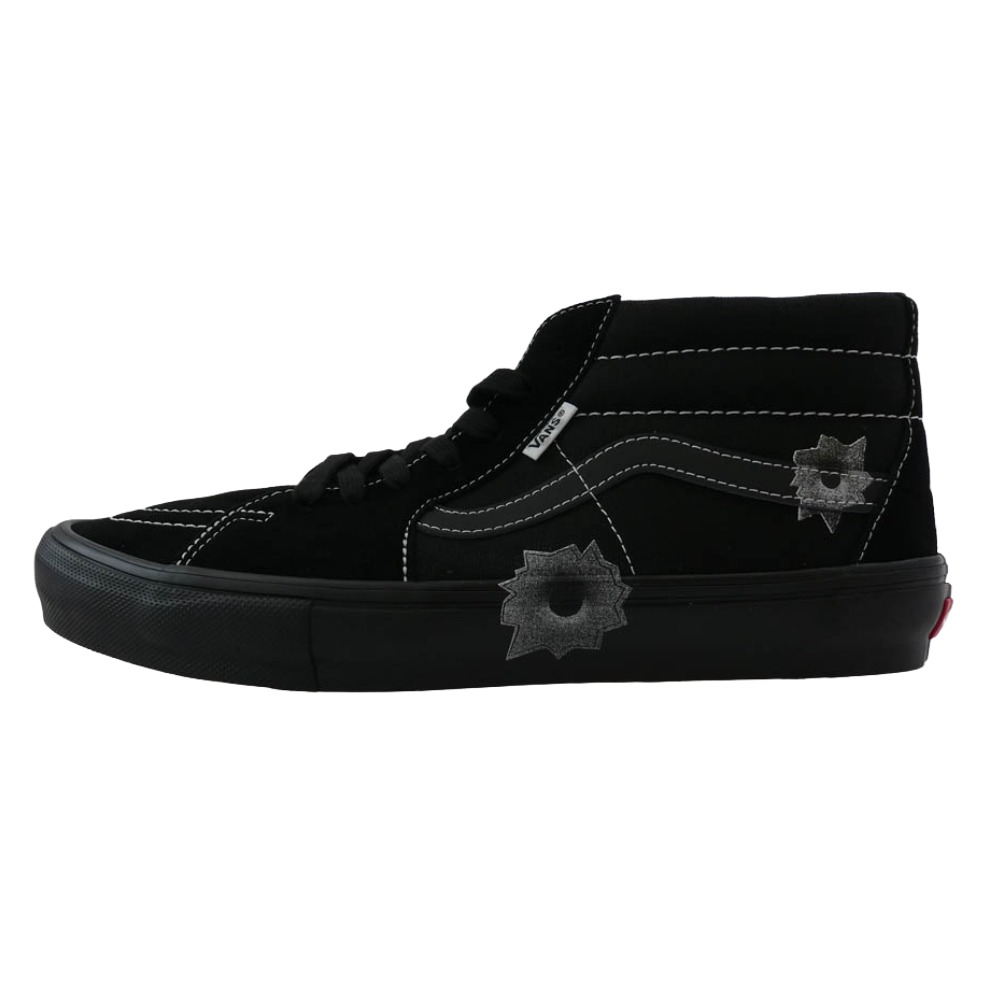 Supreme シュプリーム 25SS VN0A5KS1BLK Vans Nate Lowman Skate Grosso Mid バンズ ネイトロウマン スケート グロッソ ミッド スニーカー ブラック系 30cm 【新古品】【未使用】 メンズ【中古】