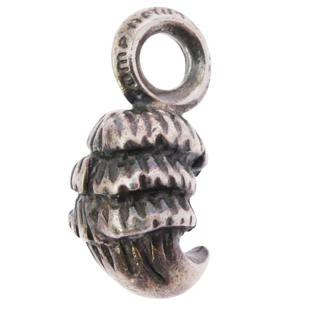 CHROME HEARTS クロムハーツ（藍本無） 買いもとめる時御墨付き嘱する STACK CRAW CHARM スタック鴉 惹きつける シャンデリヤいの一番 しろがね色系  メンズ【中古】