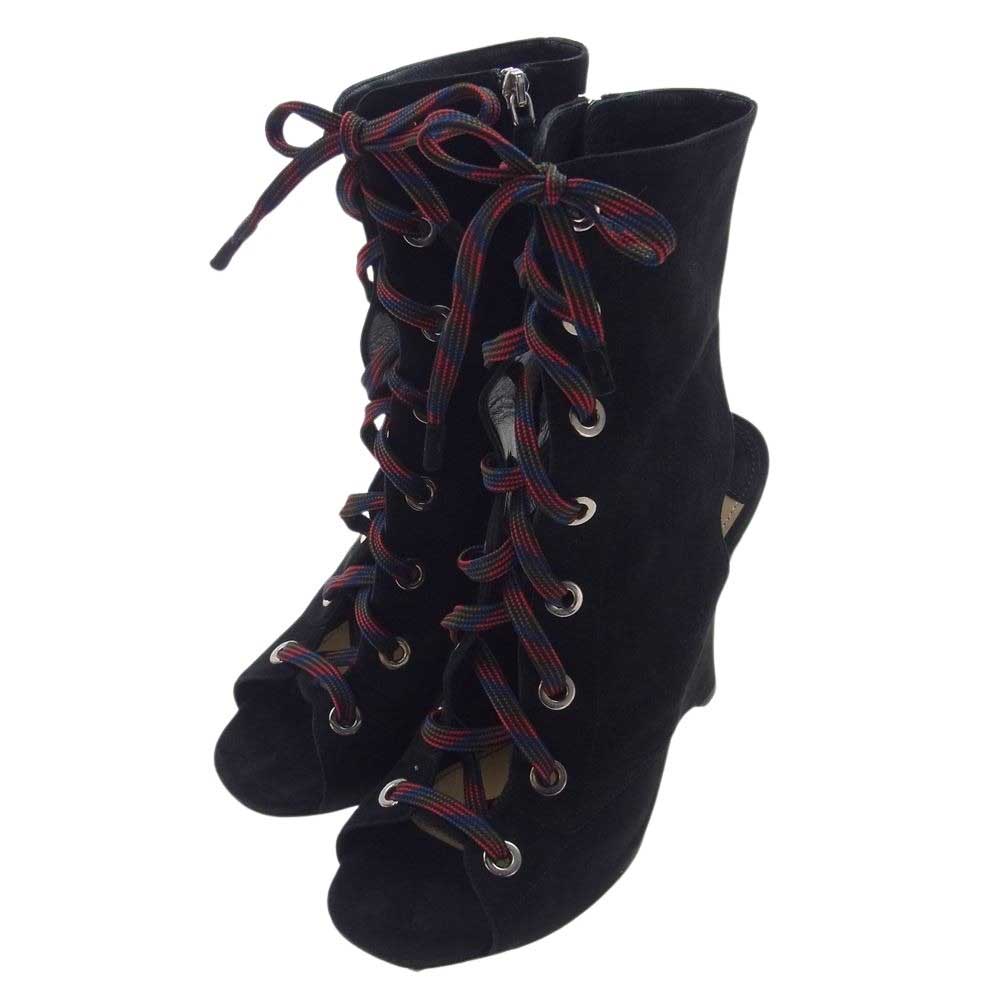 楽天市場】プラダ ロングブーツ ロゴ入り 36 23cm ブラック 黒