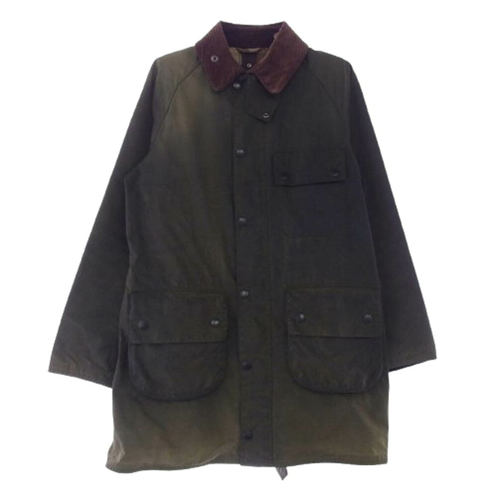 Barbour バブアー MWX1041SG51 SOLWAY ZIP ソルウェイジップ オイルド ジャケット カーキ系 38 メンズ【古着】【中古】