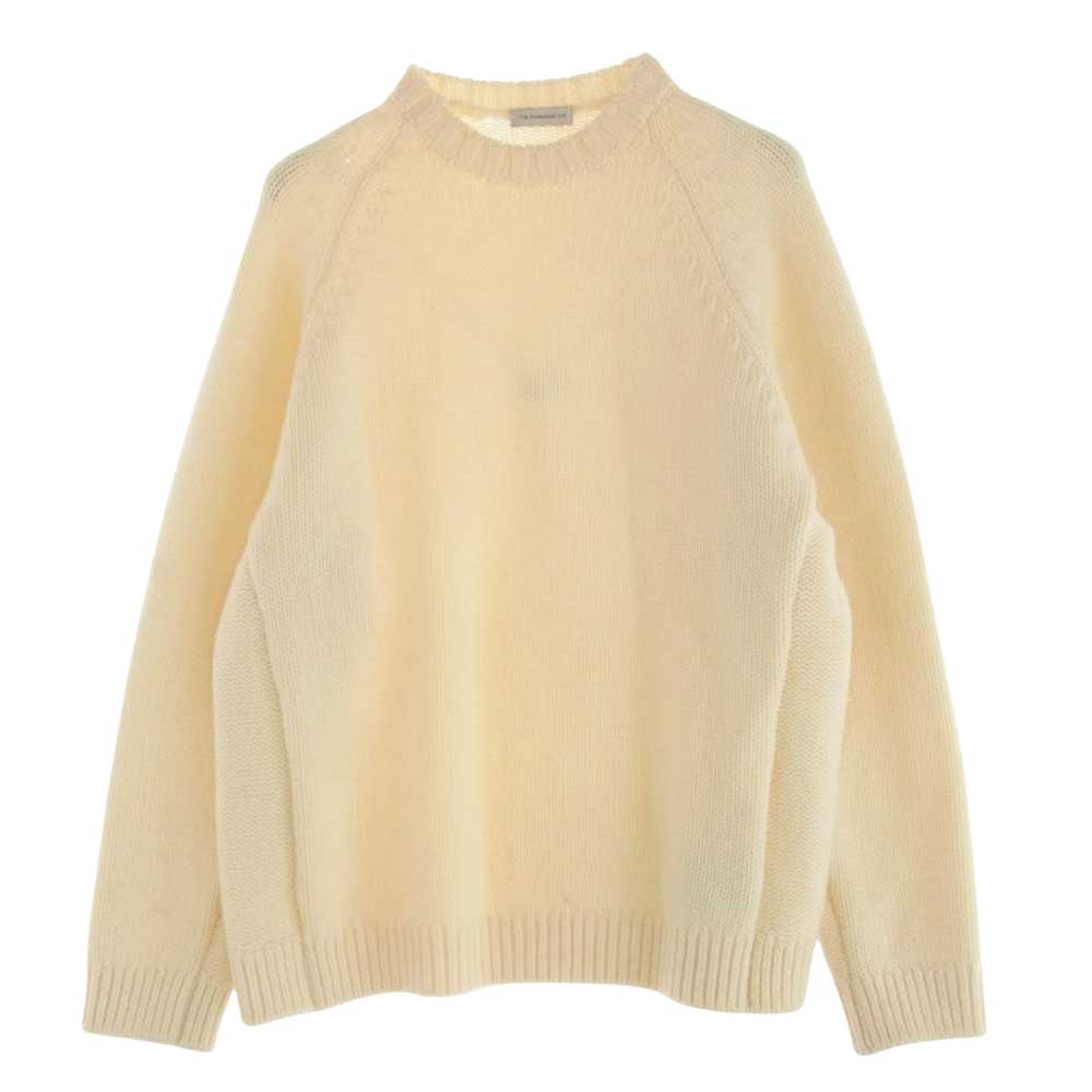 ザパーマメントアイ THE PERMANENT EYE 261630020 Wool Middle Gauge C/N Knit PO ウール ミドルゲージ ニット プルオーバー セーター オフホワイト系 48 メンズ【古着】【中古】