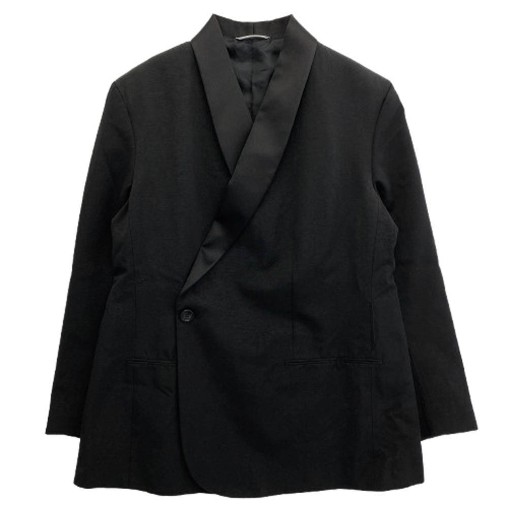 Dior クリスチャンディオール 20SS 943C217A4608 綿織物 人絹 デジタル家鴨 総柄 ダブル 吃烟 上衣 黒いこと系 48 【美品】 メンズ【古着】【中古】