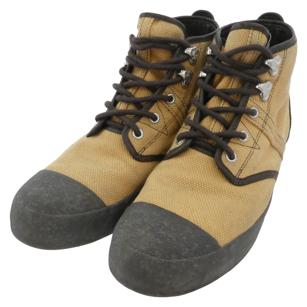 VISVIM ビズビム ハイカット キャンバス スニーカー ベージュ系 US10 メンズ【中古】