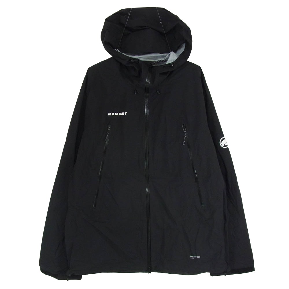 Mammut マムート 1010-32070 Masao Light 2.0 HS Hooded Jacket マサオ ライトハードシェル フーデッド 上衣 黒いこと系 2XL  メンズ【古着】【中古】