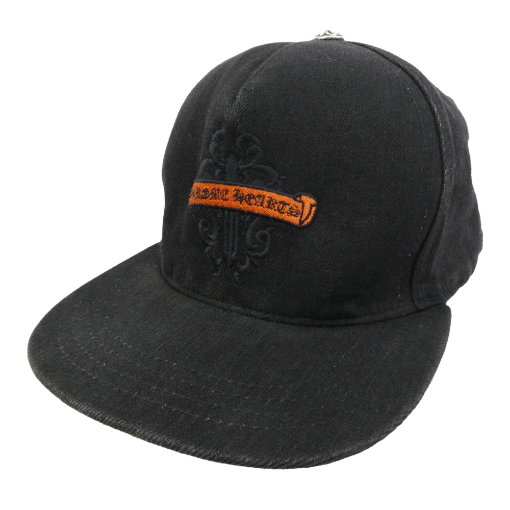 CHROME HEARTS クロムハーツ(原本無) DAGGER TRUCKER CAP ダガーエンブロイダリー トラッカーキャップ ブラック系 メンズ【中古】|ブランド古着 ライフ店