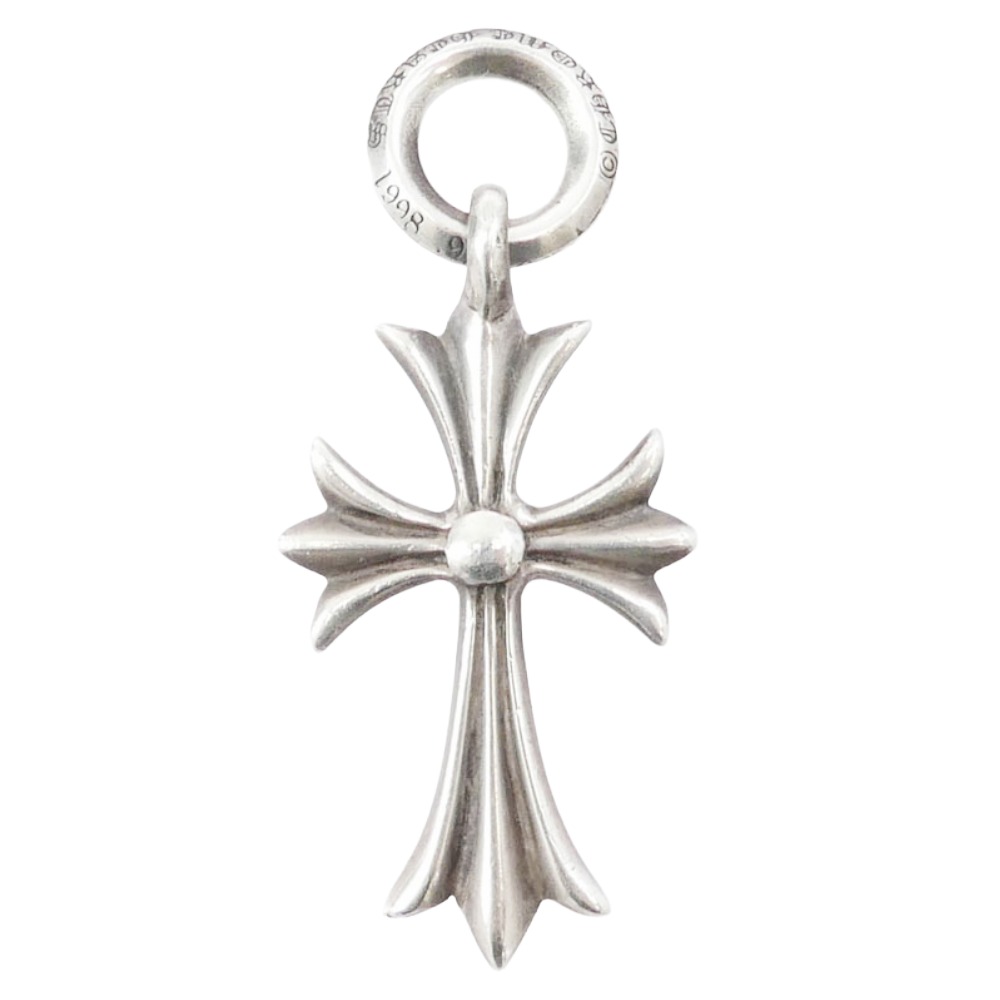 CHROME HEARTS クロムハーツ（原本有） TINY CH CROSS タイニー CH差し交わす 惹きつける シャンデリヤいの一番 しろがね色系  メンズ【中古】