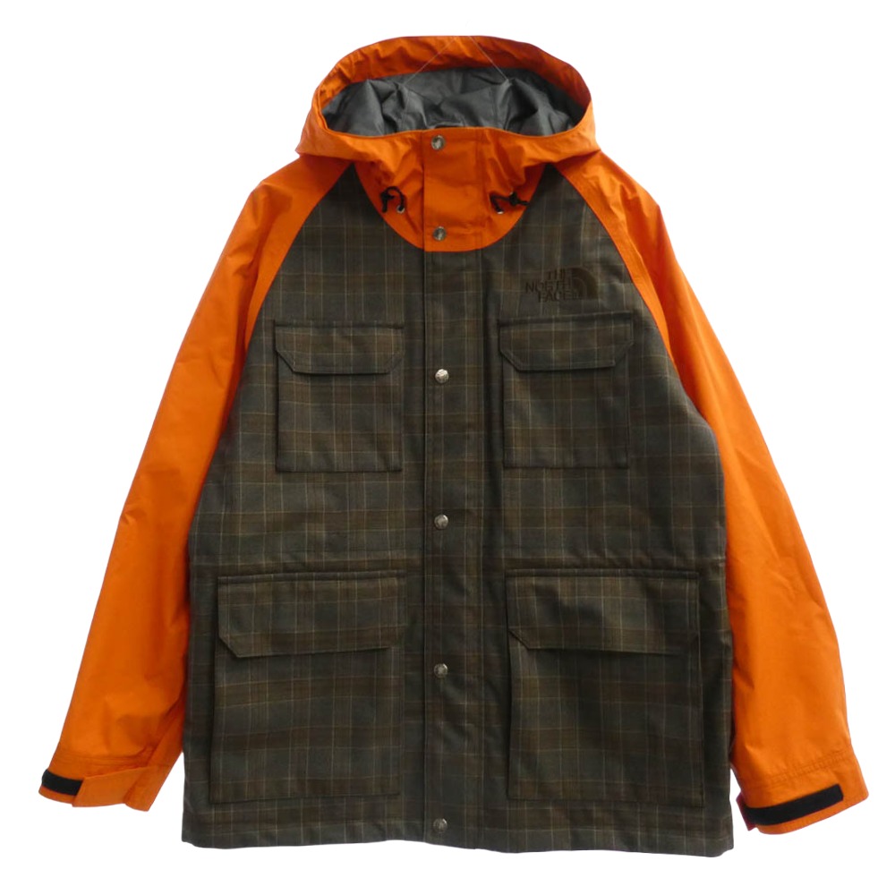 JUNYA WATANABE COMME des GARCONS ジュンヤワタナベコムデギャルソン 22aw WJ-J908 × THE NORTH FACE 羊毛 エステル 照合のしるし ナイロン オックス 上衣 お山パーカー オレンジ色系 M  メンズ【古着】【中古】