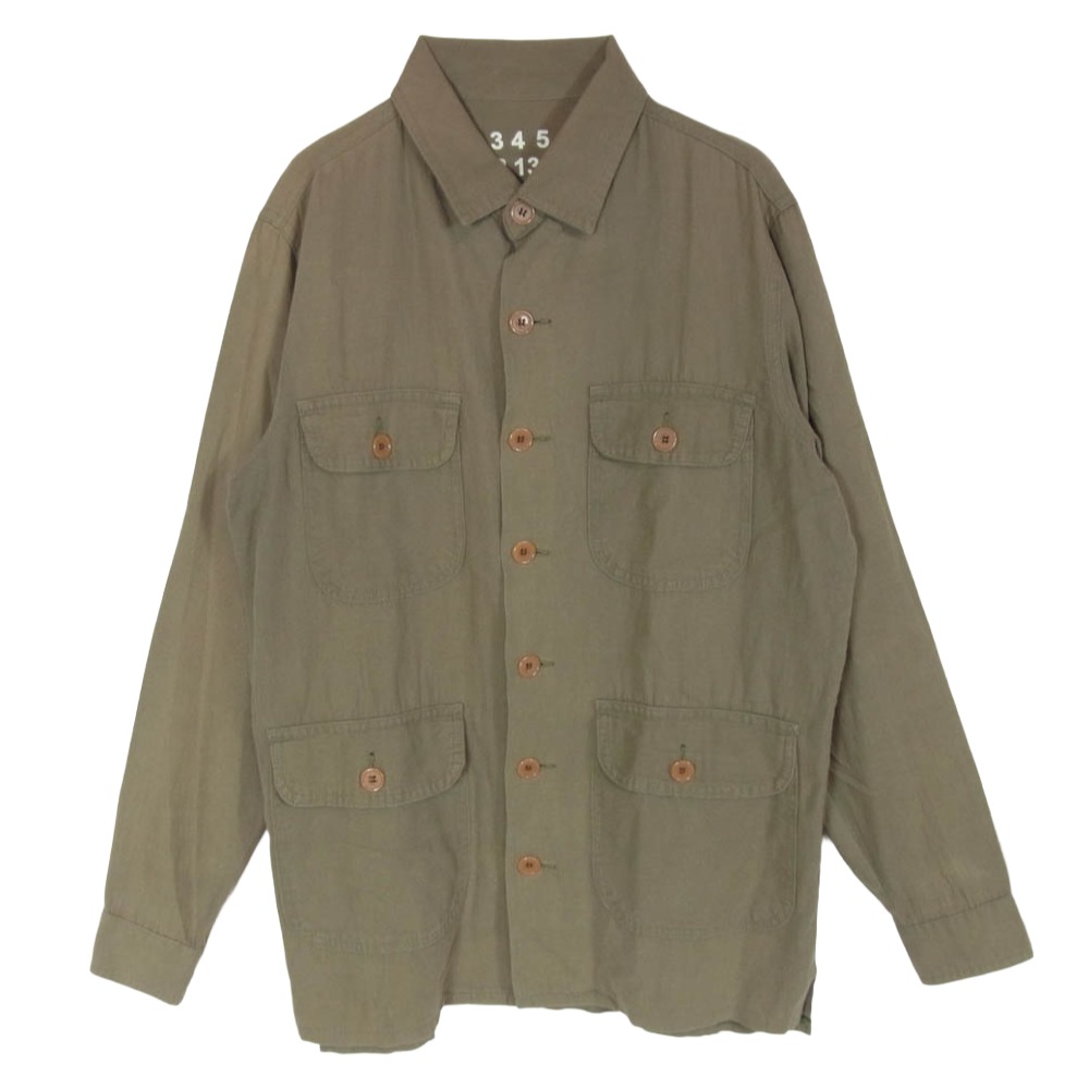 MAISON MARTIN MARGIELA メゾンマルタンマルジェラ S30GC9993 ミリタリー サファリ 上衣 カーキ系 44 メンズ【古着】【中古】