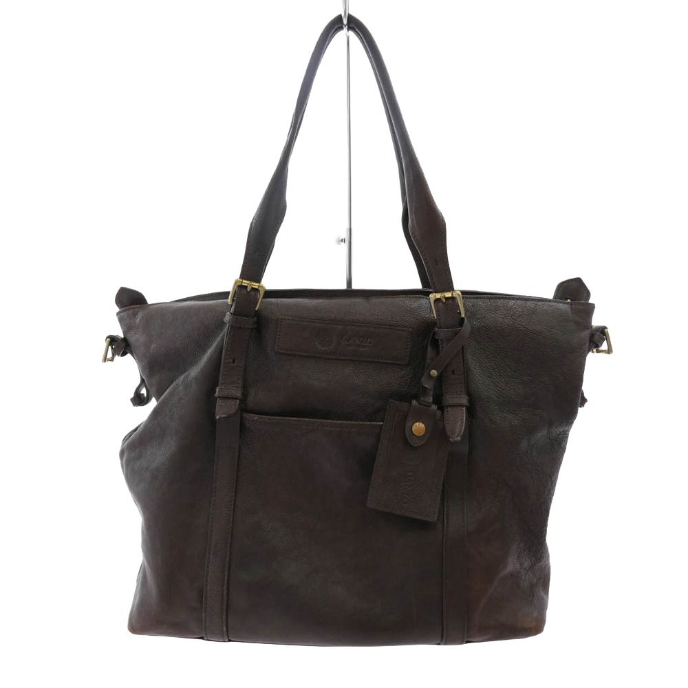 楽天市場】【中古】ガンゾ GANZO レザー ブリーフ トートバッグ