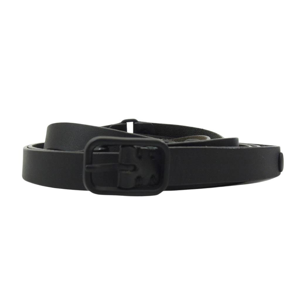 ato アトウ COWHIDE DOUBLE BELT NARROW ナロー カウハイド ベルト ブラック系 メンズ【中古】｜ブランド古着 ライフ店