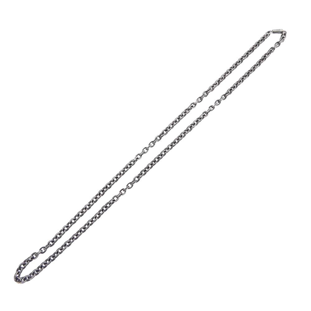 CHROME HEARTS クロムハーツ（原型無） PAPER CHAIN 24 調査報告チェーン店 首飾り 24inch 24in しろがね色系 【美品】 メンズ【中古】