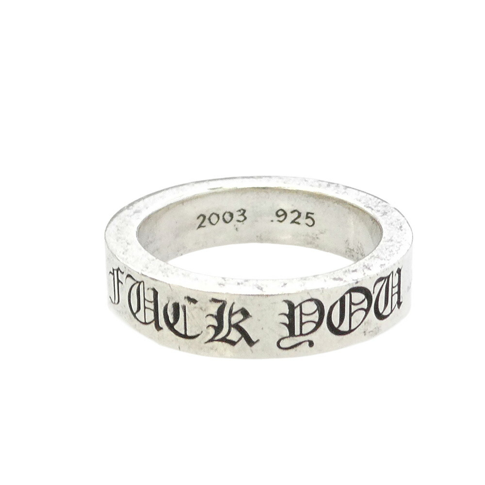 CHROME HEARTS クロムハーツ（藍本無） FUCK YOU SPACER 6粍 ファックユー スペーサー 輪っか 約21.5号  メンズ【中古】
