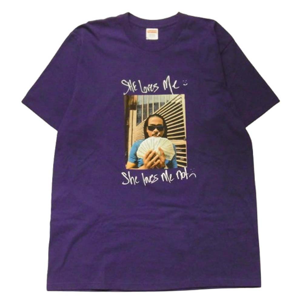 Supreme シュプリーム 25SS Max B Tee Purple マックス B プルオーバー 半袖カットソー パープル系 L 【美品】 メンズ【古着】【中古】