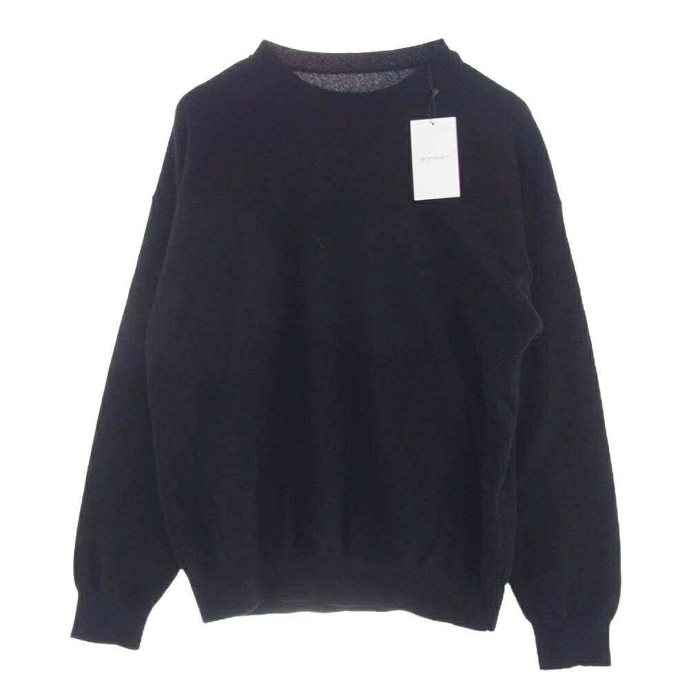 SOPHNET. ソフネット カシミヤ クルーネック ニット SOPHNET.＞WOOL CASHMERE OVERSIZED CREWNECK KNIT | MAKES ONLINE STORE