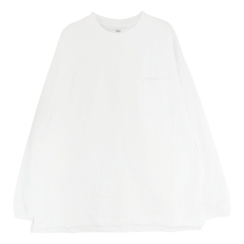 Ron Herman ロンハーマン 3120900164 RHC Wide Crew Neck Long Sleeve Tee ワイド クルーネック ロングスリーブ 長袖 Tシャツ ホワイト系 XL メンズ【古着】【中古】 5,104円
