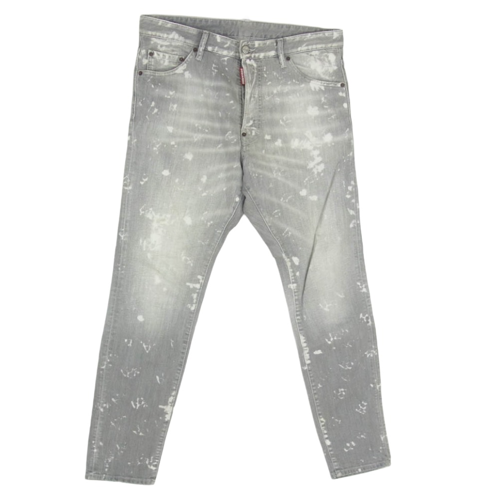 DSQUARED2 ディースクエアード 23aw S74LB1323 S30260 RELAX LONG CROTCH JEANS 名取り草飛球 デニム  ジーンズ ズボン下 薄墨色系 38  メンズ【古着】【中古】