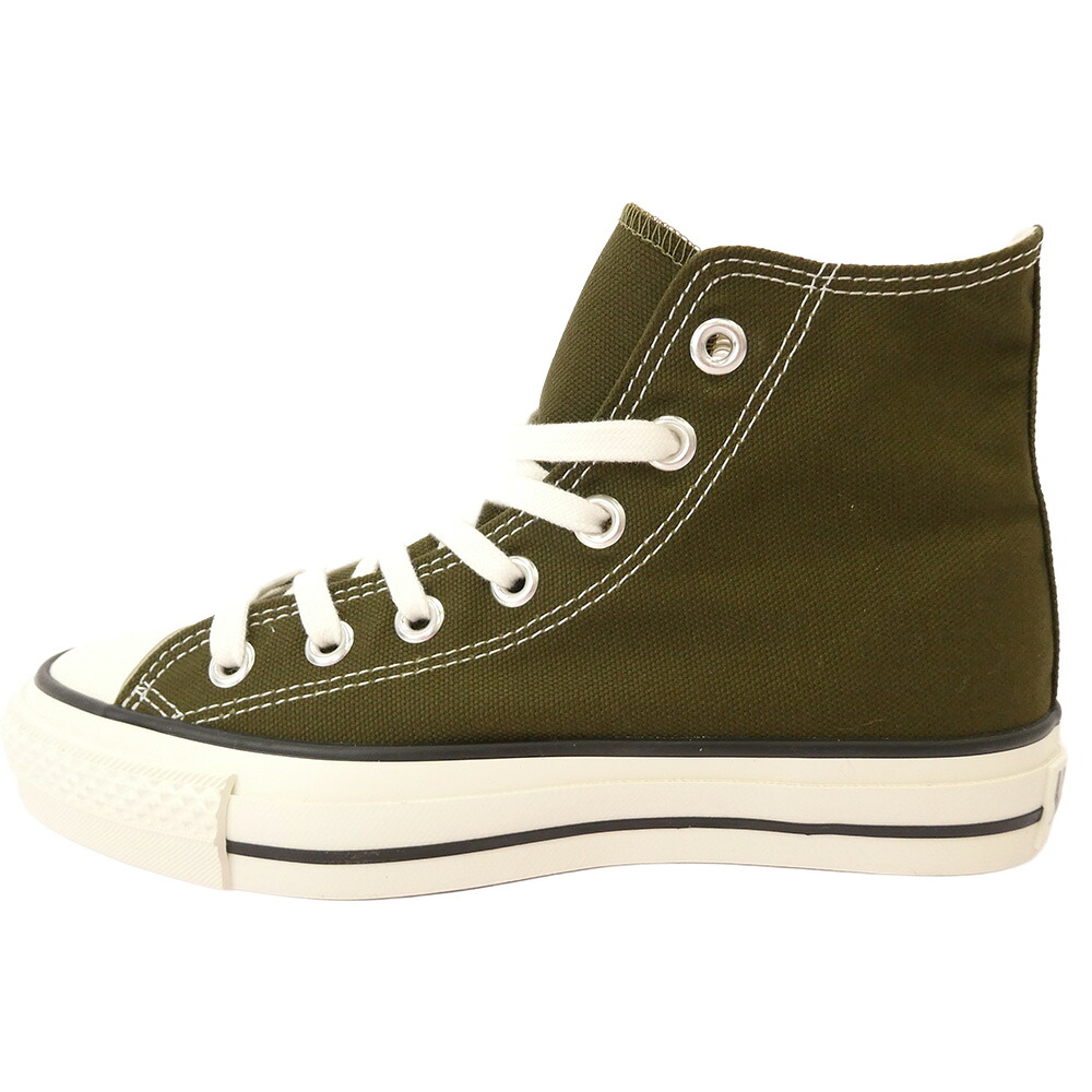 CONVERSE コンバース 33012201610 日本製 CANVAS ALL STAR J HI オールスター キャンバス ハイカット スニーカー カーキ カーキ系 23cm 【極上美品】 レディース【中古】
