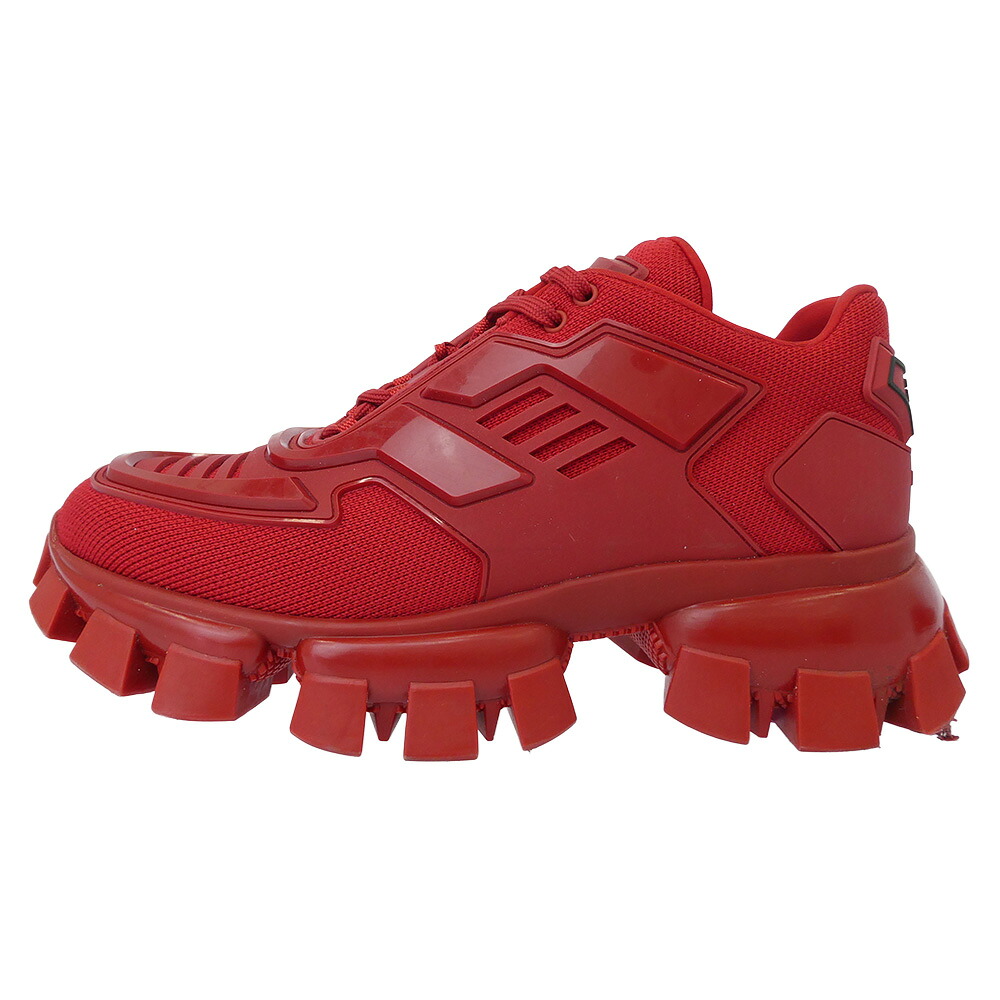 PRADA プラダ 819 CLOUDBUST THUNDER クラウドバスト サンダー スニーカー レッド系 38.5 レディース【中古】｜ブランド古着 ライフ店
