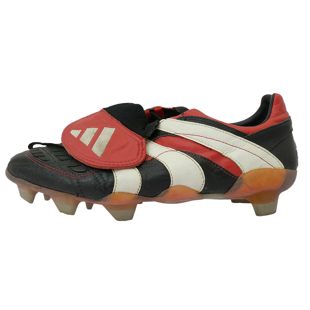 adidas アディダス 98年製 VINTAGE ヴィンテージ predator アクセレレイター スパイク スニーカー 黒いこと系 赤いこと系 実寸大きさ：26珊  メンズ【中古】