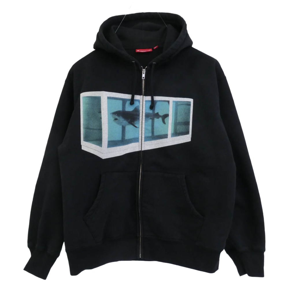 Supreme シュプリーム 25SS x Damien Hirst Zip Up Hooded Sweatshirt ダミアン ハースト ジップアップ フーデッド スウェットシャツ フーディー パーカー ブラック系 M メンズ【古着】【中古】｜ブランド古着 ライフ店