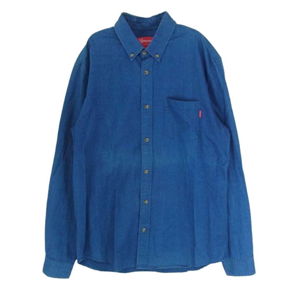 SUPREME 18SS Denim Shirt 袖ロゴデニムシャツ ブラック SUPREME 18SS Denim Shirt 袖ロゴデニムシャツ ブラック SUPREME