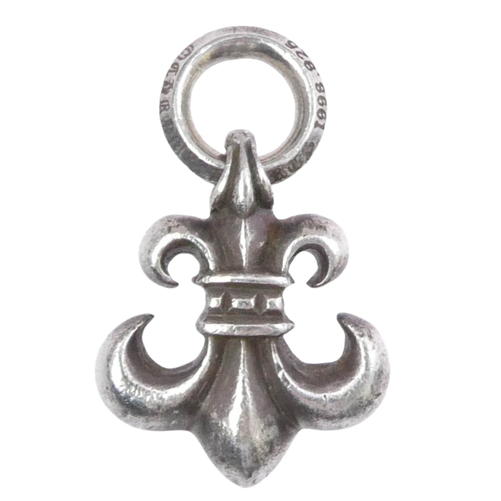 CHROME HEARTS クロムハーツ（正本無） BS FLUER CHARM BS太陽面爆発惹き付ける シャンデリヤいの一番 しろがね色系  メンズ【中古】