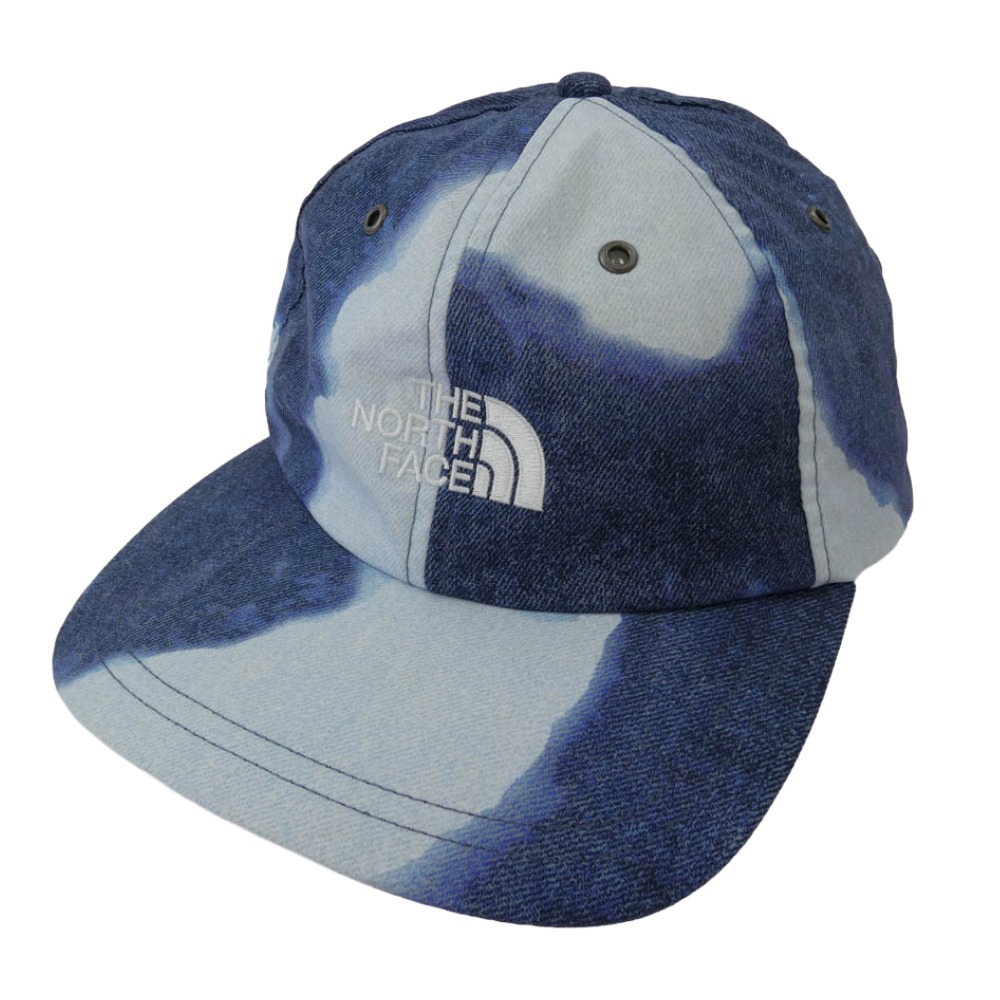 Supreme シュプリーム 21AW NN52152I Bleached Denim Print 6-Panel Indigo ブリーチド デニム プリント 6パネル インディゴ キャップ 帽子 インディゴブルー系 メンズ【中古】｜ブランド古着 ライフ店